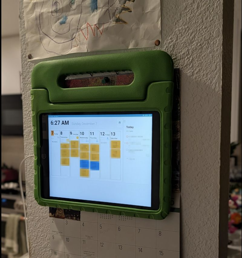 Temporary iPad dashboard